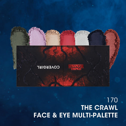 COVERGIRL palette gatefold open with two mirrors for easy on-the-go application