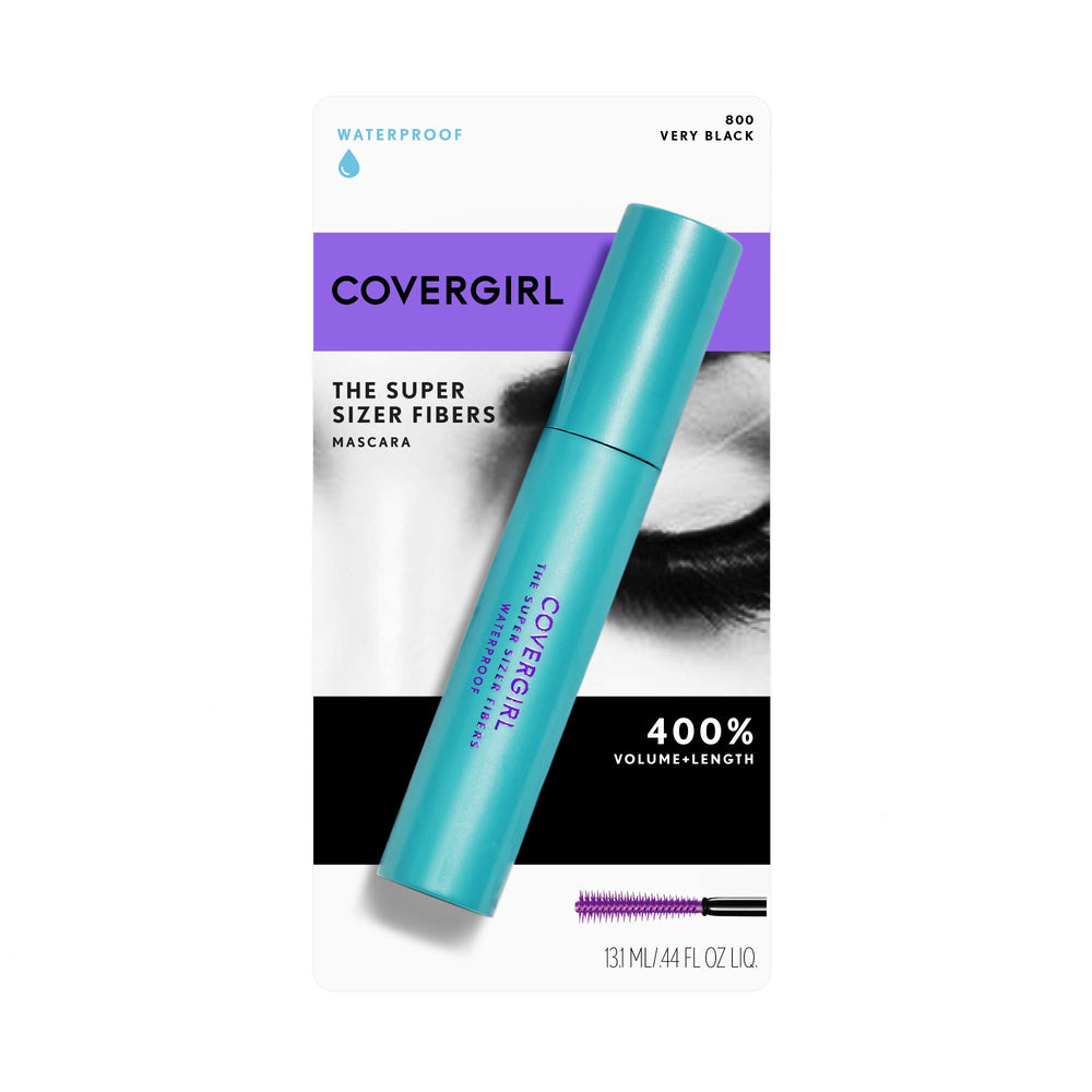 COVERGIRL Supersizer texture swatch demonstrating fiber length and buildability
