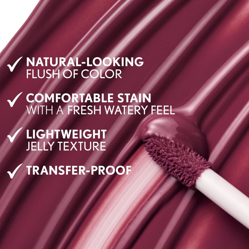 COVERGIRL swatch on arm in natural light showing true violet-plum payoff