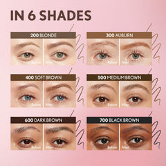 COVERGIRL Black Brown swatches on skin showing color payoff and blendability