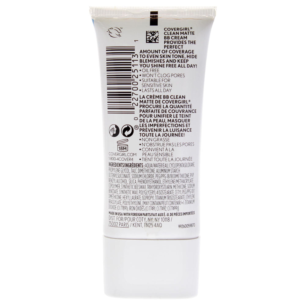 COVERGIRL close-up of BB cream texture demonstrating lightweight, blendable finish