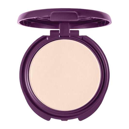 COVERGIRL close-up texture of pressed powder highlighting silky smooth finish benefit