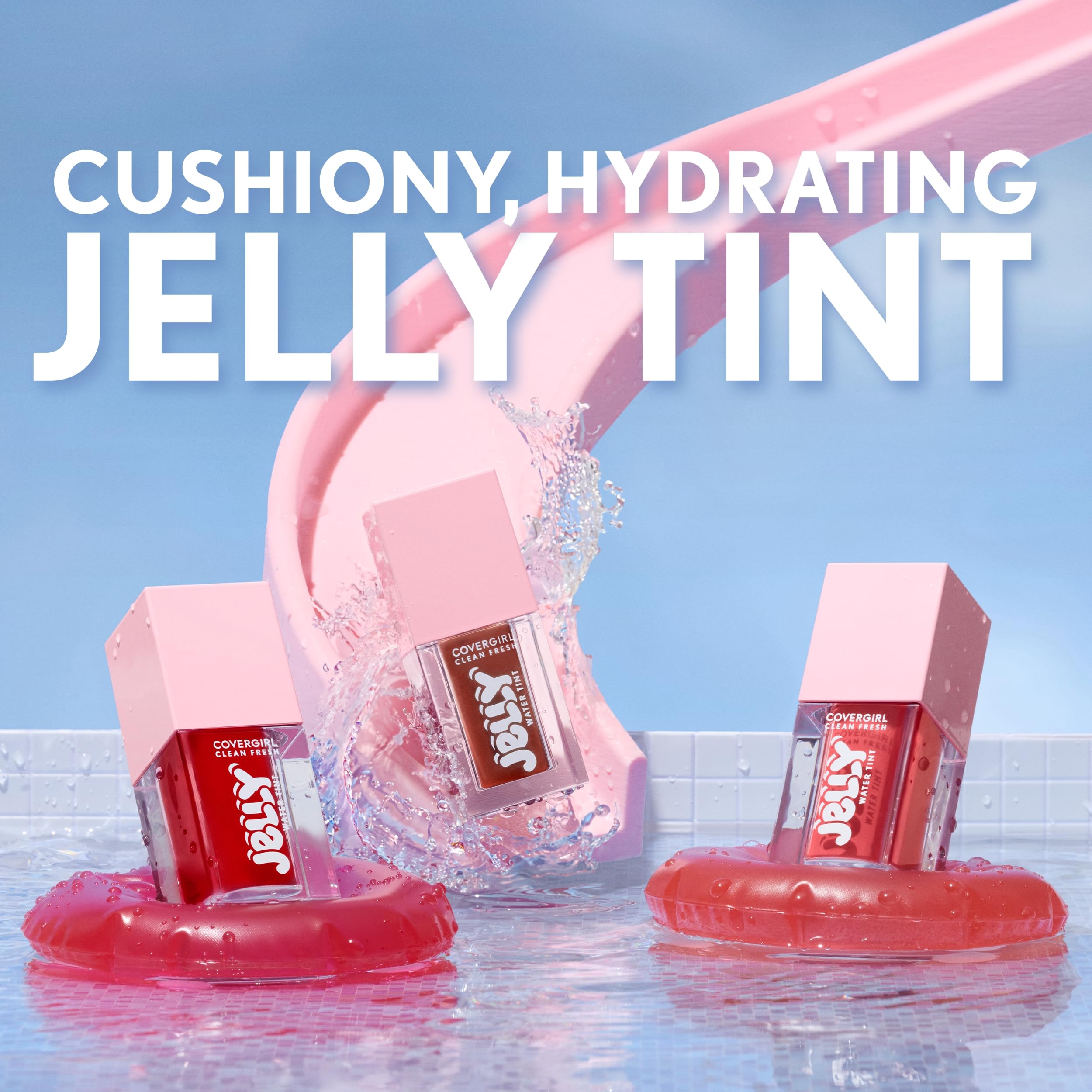COVERGIRL blended tint on cheeks demonstrating soft, buildable flush