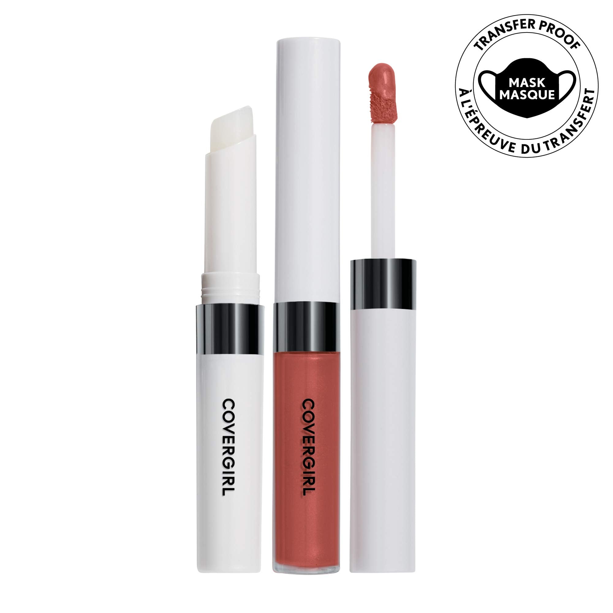 COVERGIRL topcoat texture close-up demonstrating glossy finish benefit