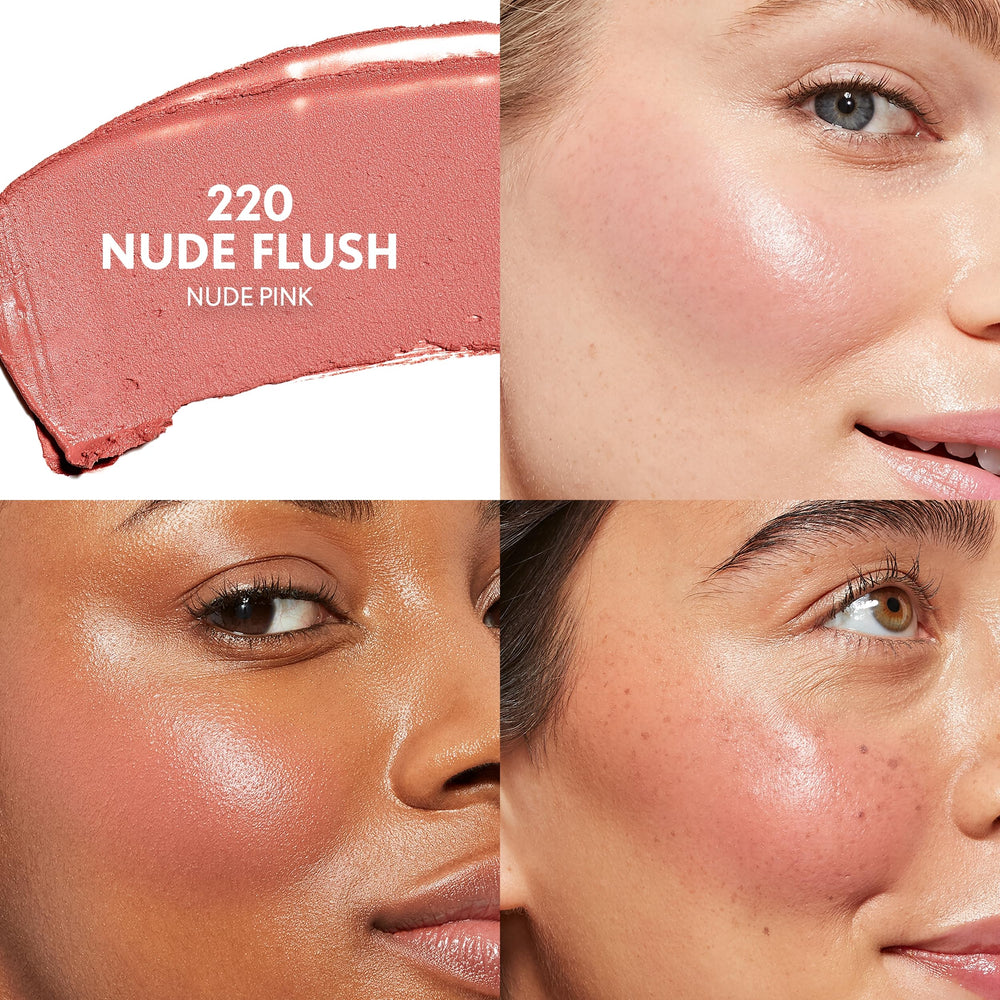 COVERGIRL swatch of 220 Nude Flush on forearm showing natural buildable color