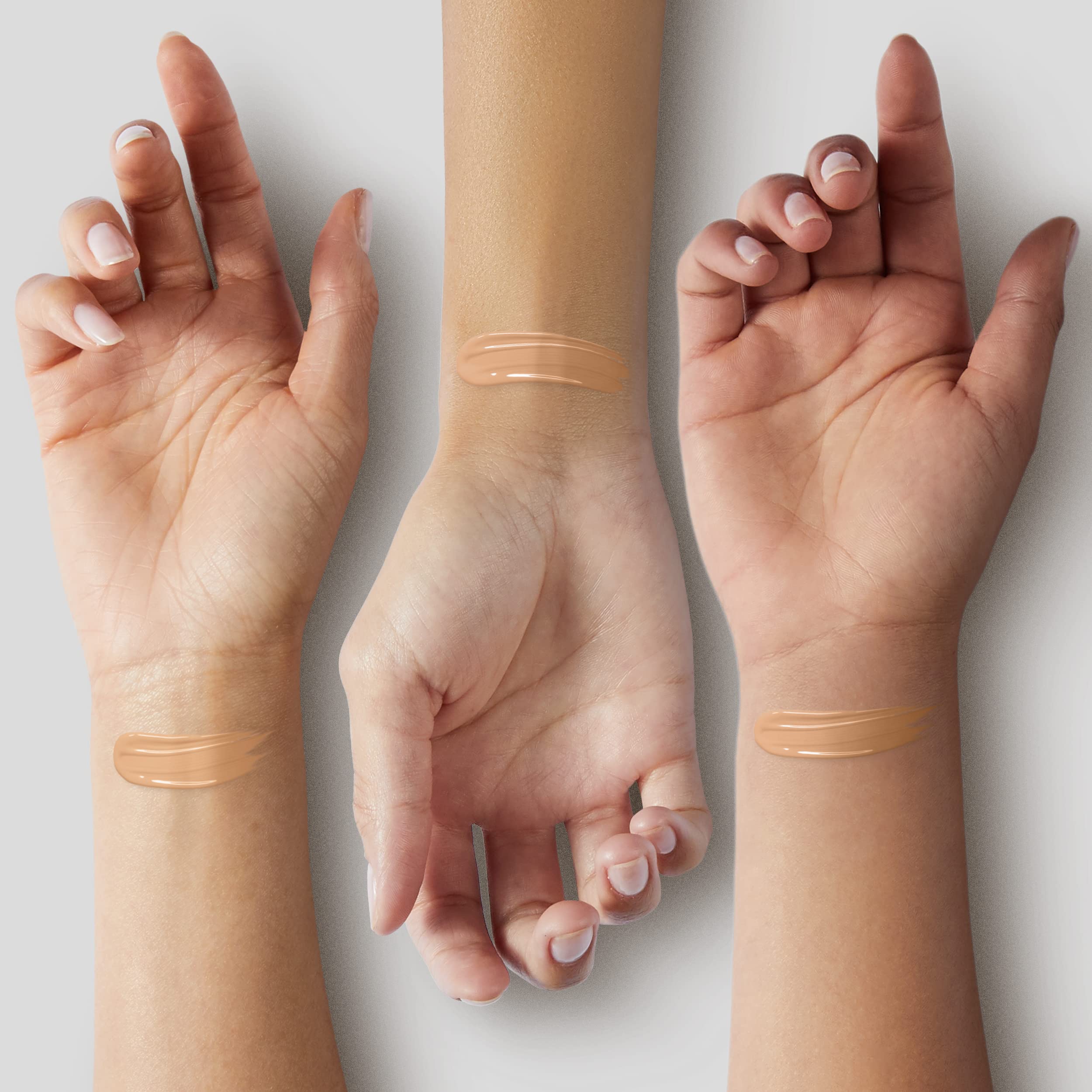 COVERGIRL foundation being applied with sponge, even finish and easy blending benefit