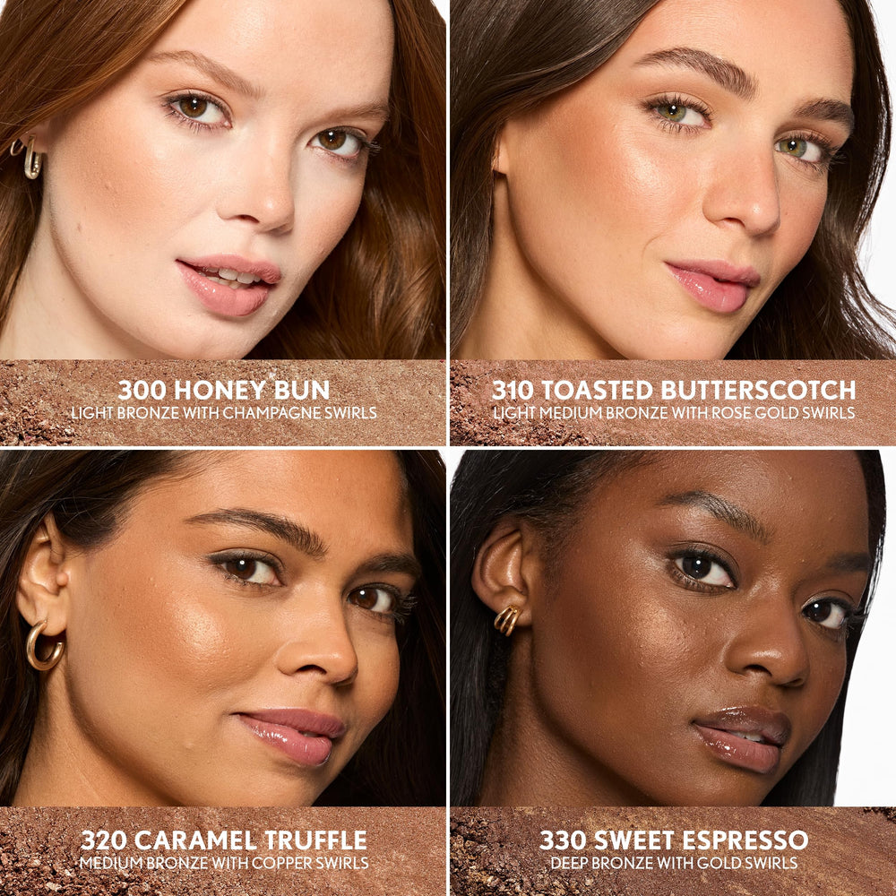 COVERGIRL close-up of baked bronzer texture highlighting blendability and finish