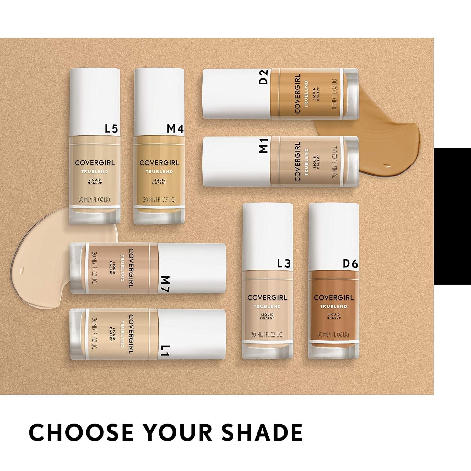 COVERGIRL before and after face split image showing natural-looking correction