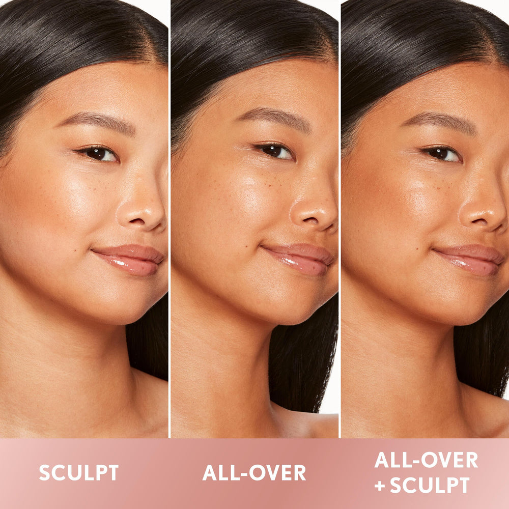 COVERGIRL sculpting demo tracing cheek hollows for defined brontour