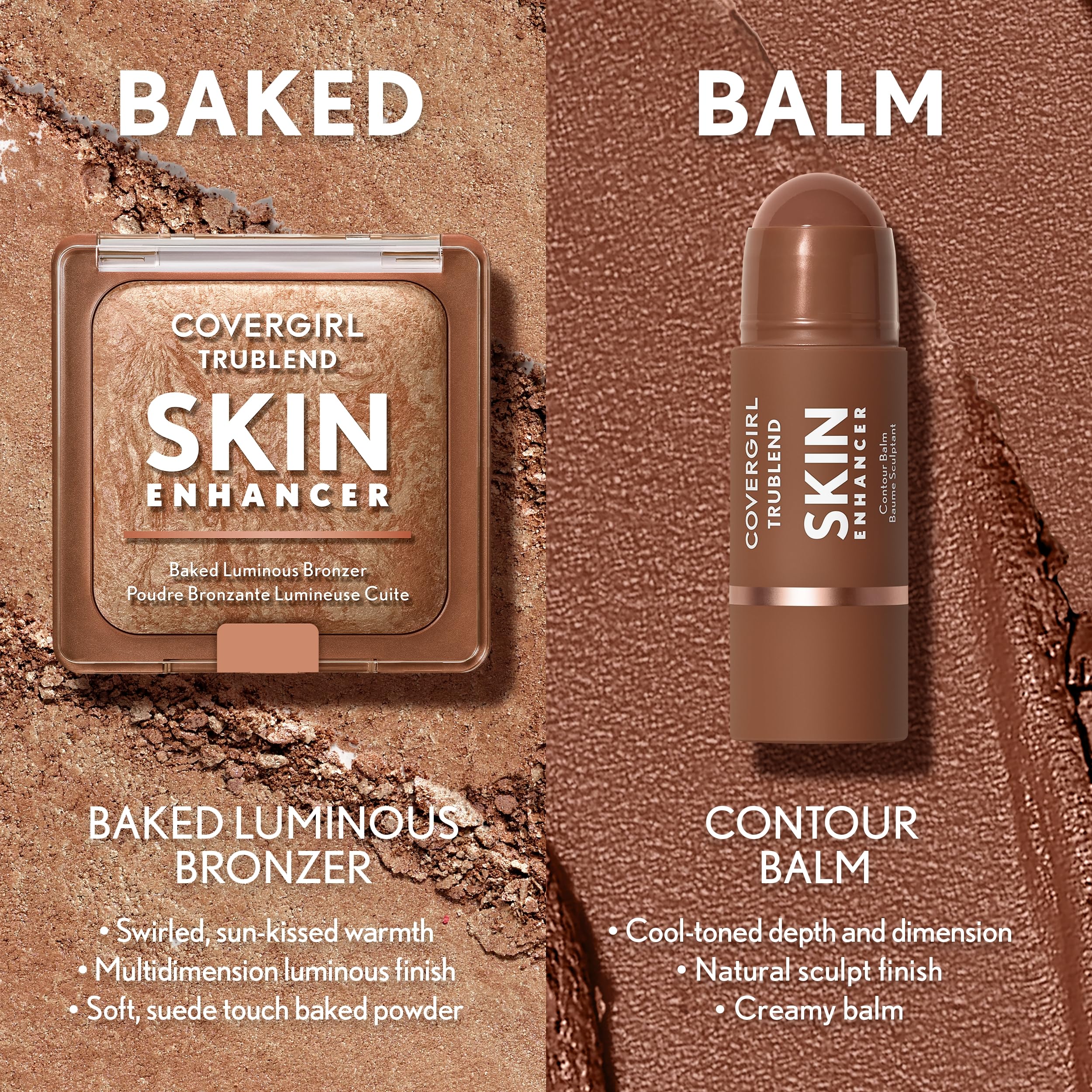 COVERGIRL bronzer placed in a makeup bag showing travel-friendly convenience