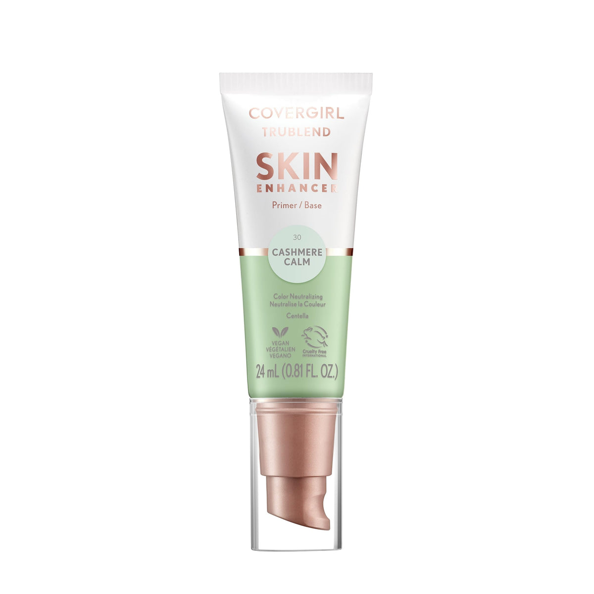 CoverGirl TruBlend Cashmere Calm front packaging showing tube and label for easy identification and benefit