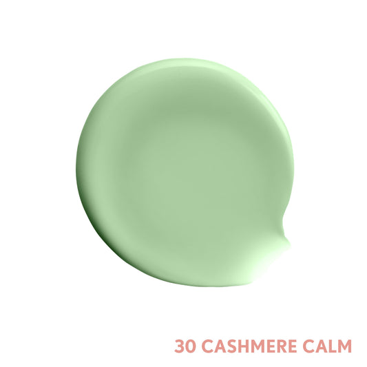 CoverGirl TruBlend Cashmere Calm texture close-up demonstrating lightweight, hydrating finish and blur effect