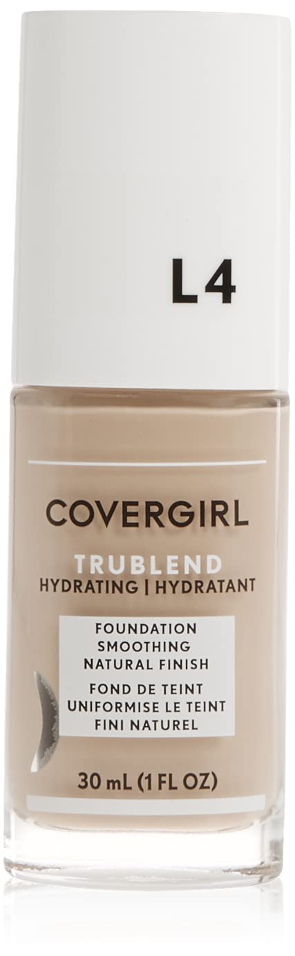 COVERGIRL TruBlend front packaging showing shade Classic Beige L4 and benefits
