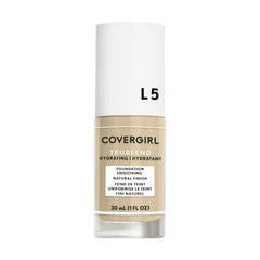 COVERGIRL front bottle showing packaging and natural finish benefit