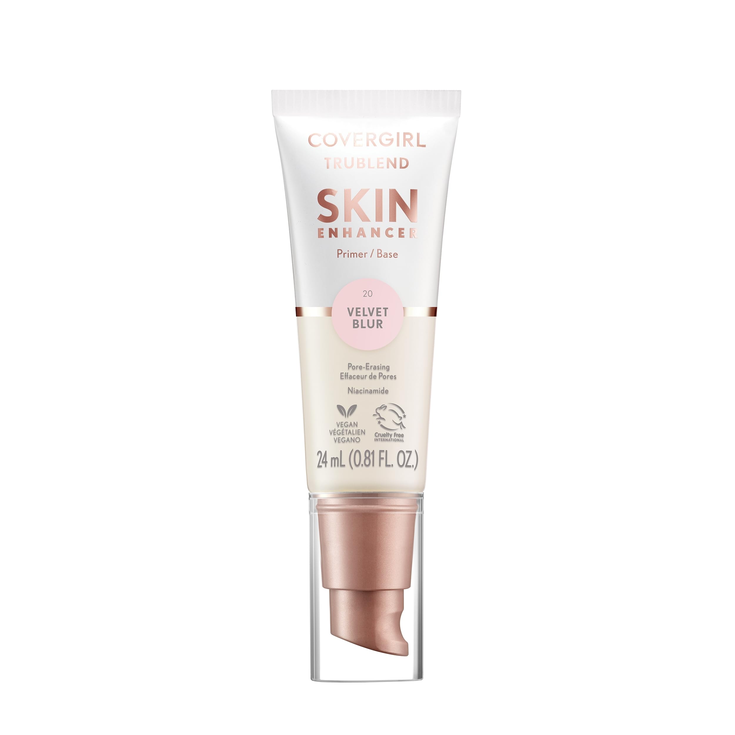 COVERGIRL TruBlend front tube showing product and branding, easy identification benefit