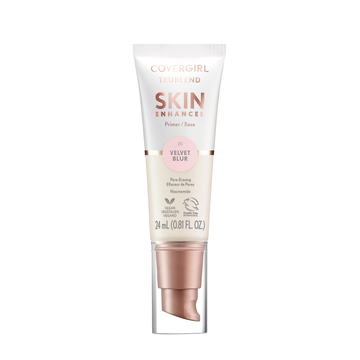 COVERGIRL TruBlend front tube showing product and branding, easy identification benefit