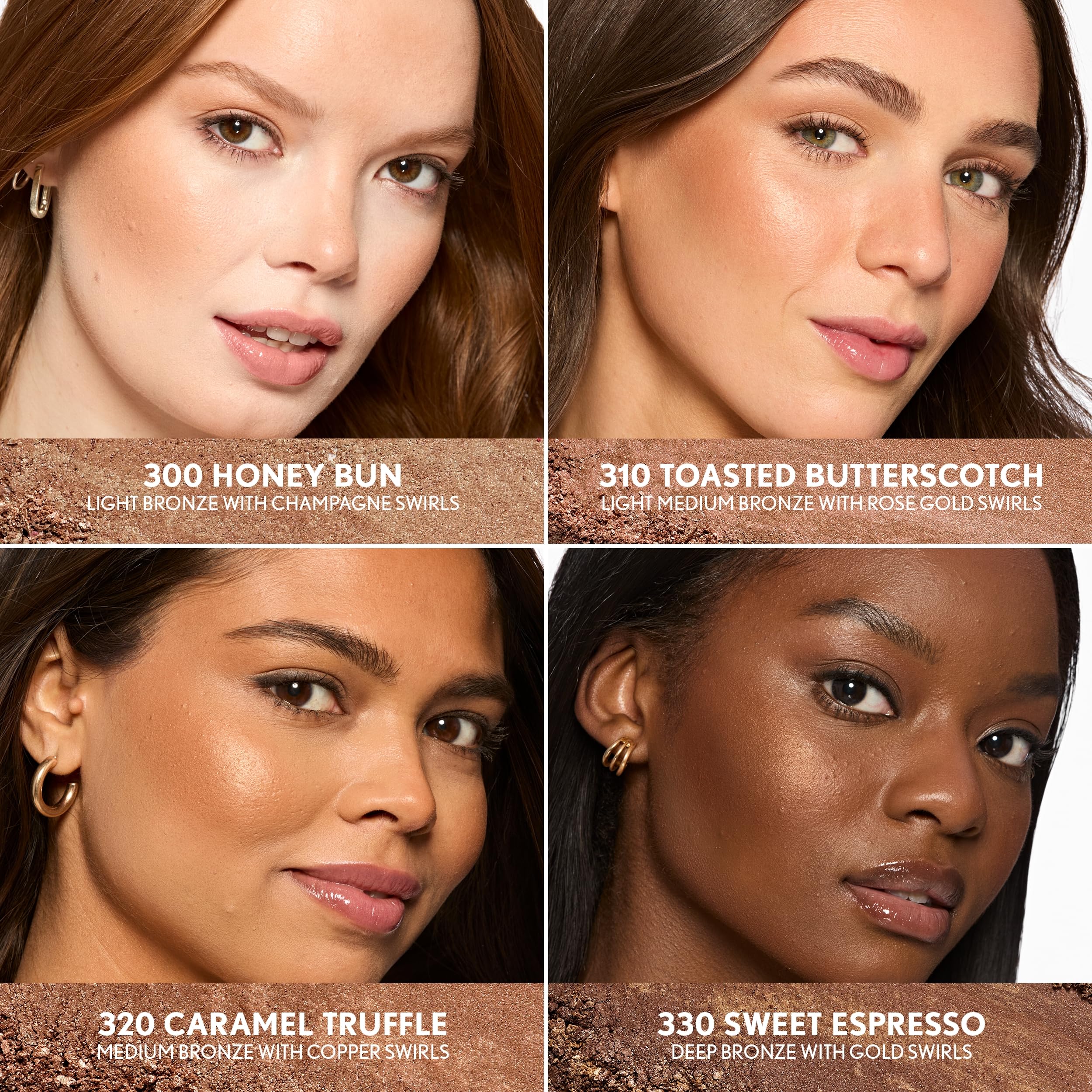 COVERGIRL trublend open pan displaying swirled bronze and champagne