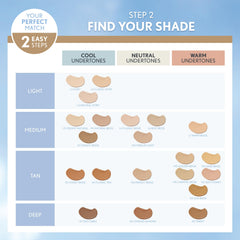 COVERGIRL model wearing foundation showing natural even-tone finish benefit