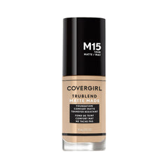 COVERGIRL bottle front showing Buff Beige and matte finish benefit