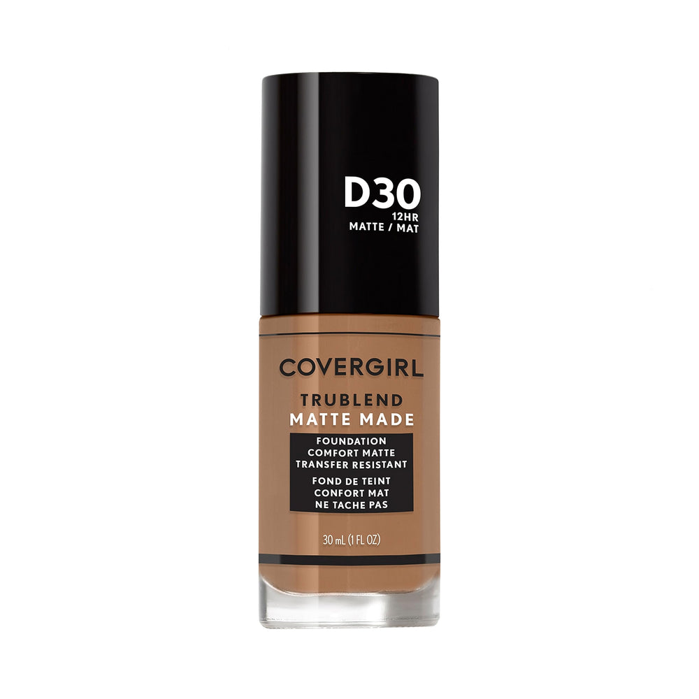 COVERGIRL bottle front packaging showing shade Bronze and benefit long-wear finish
