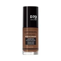 COVERGIRL front bottle showing Cappuccino shade and matte finish benefit