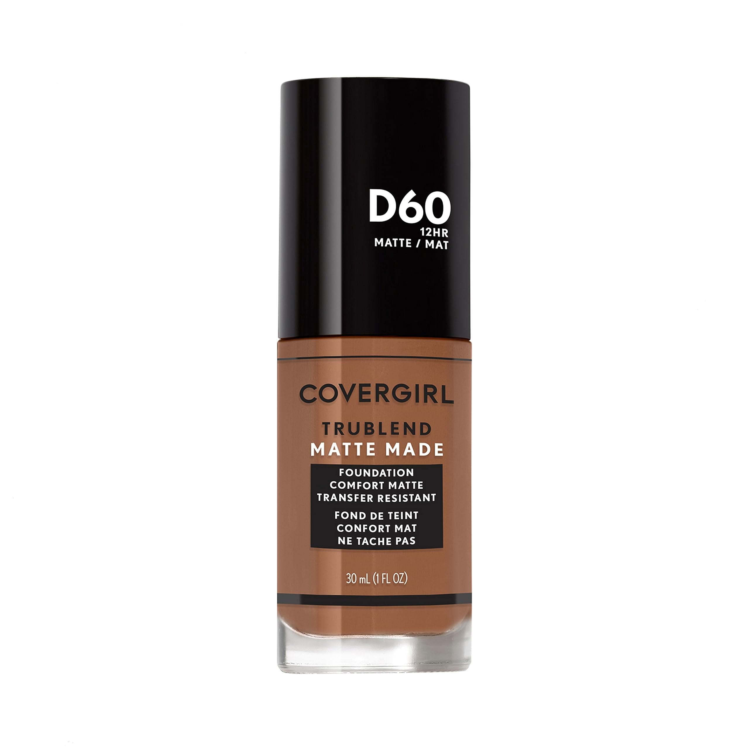 COVERGIRL front bottle showing label and shade for easy identification
