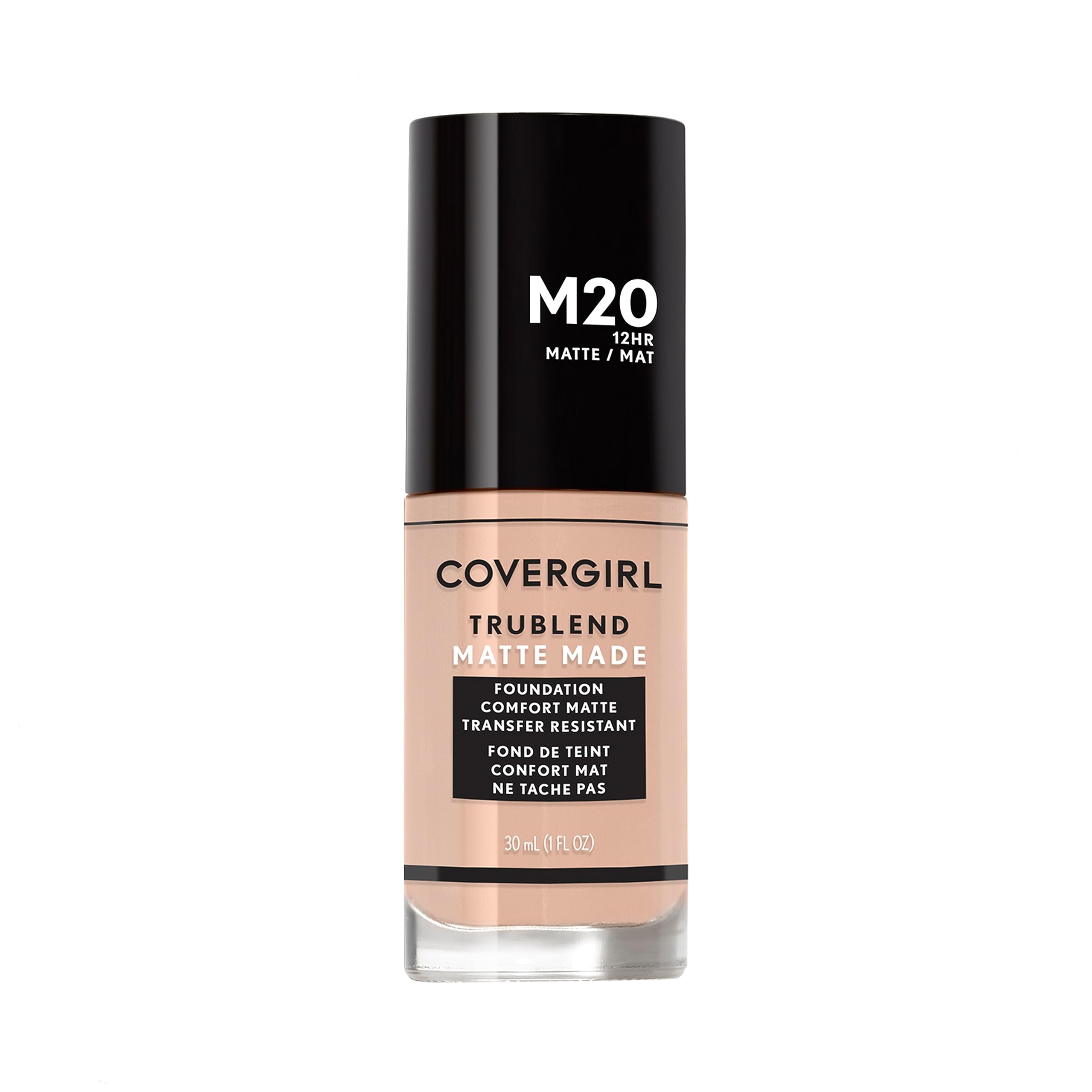 COVERGIRL front packaging of TruBlend Matte Made showing bottle and label for easy identification