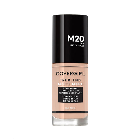 COVERGIRL front packaging of TruBlend Matte Made showing bottle and label for easy identification