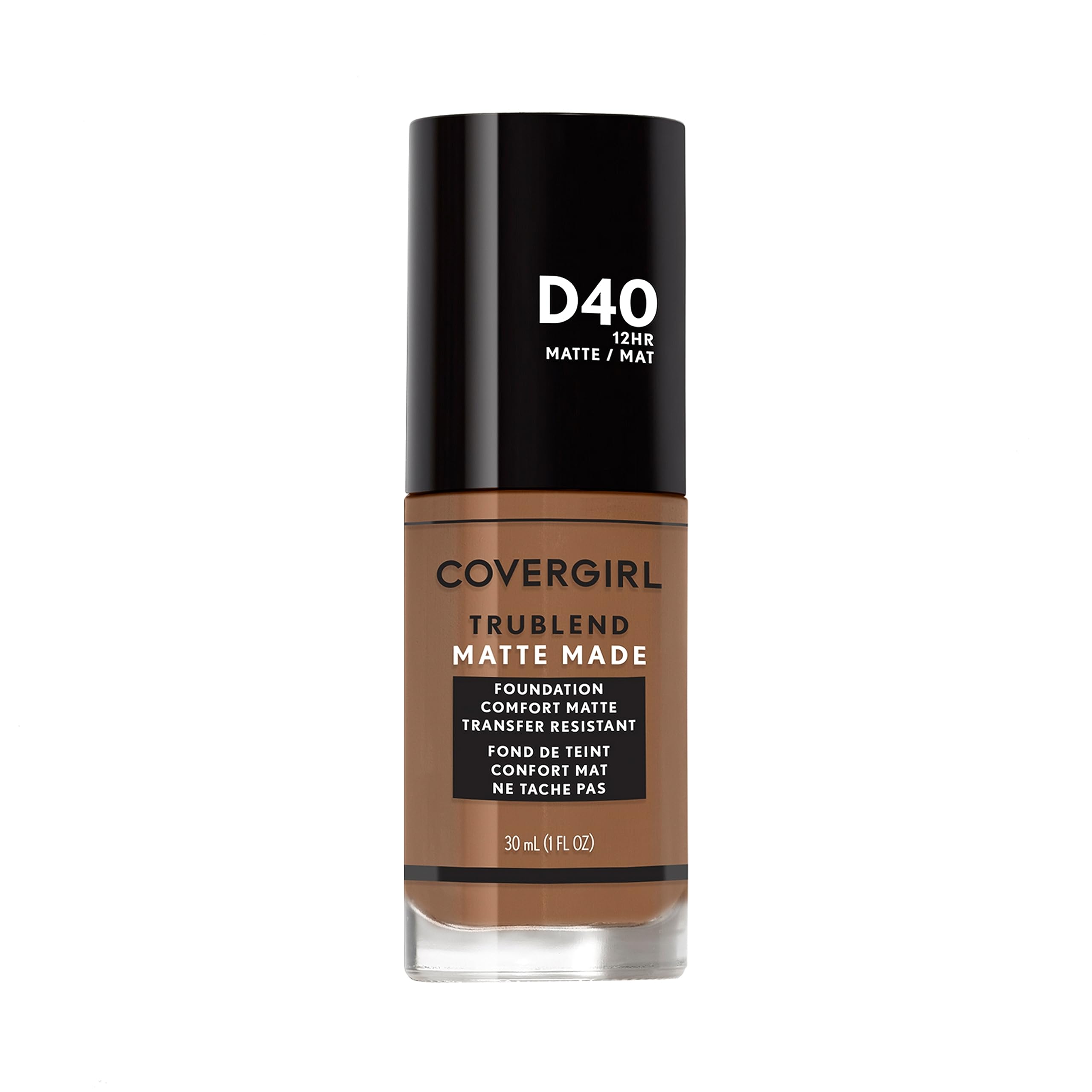 COVERGIRL front packaging showing bottle and shade for quick identification and confidence