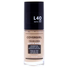 COVERGIRL TruBlend Matte Made front bottle showing product and shade, clear packaging benefit