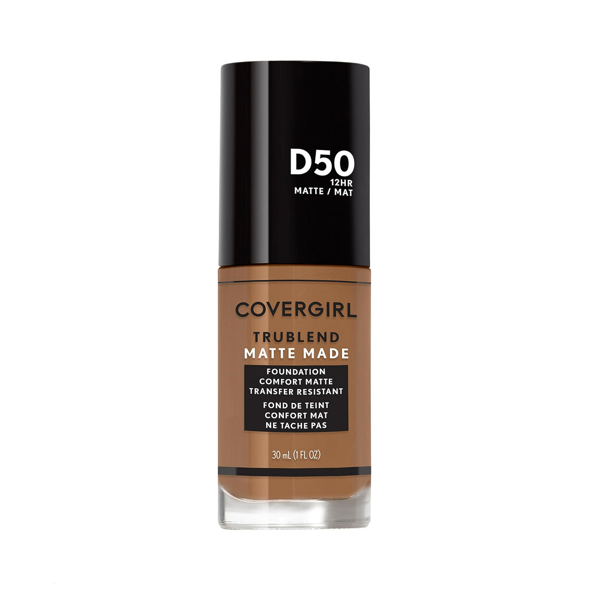 COVERGIRL front packaging showing bottle and shade for easy selection