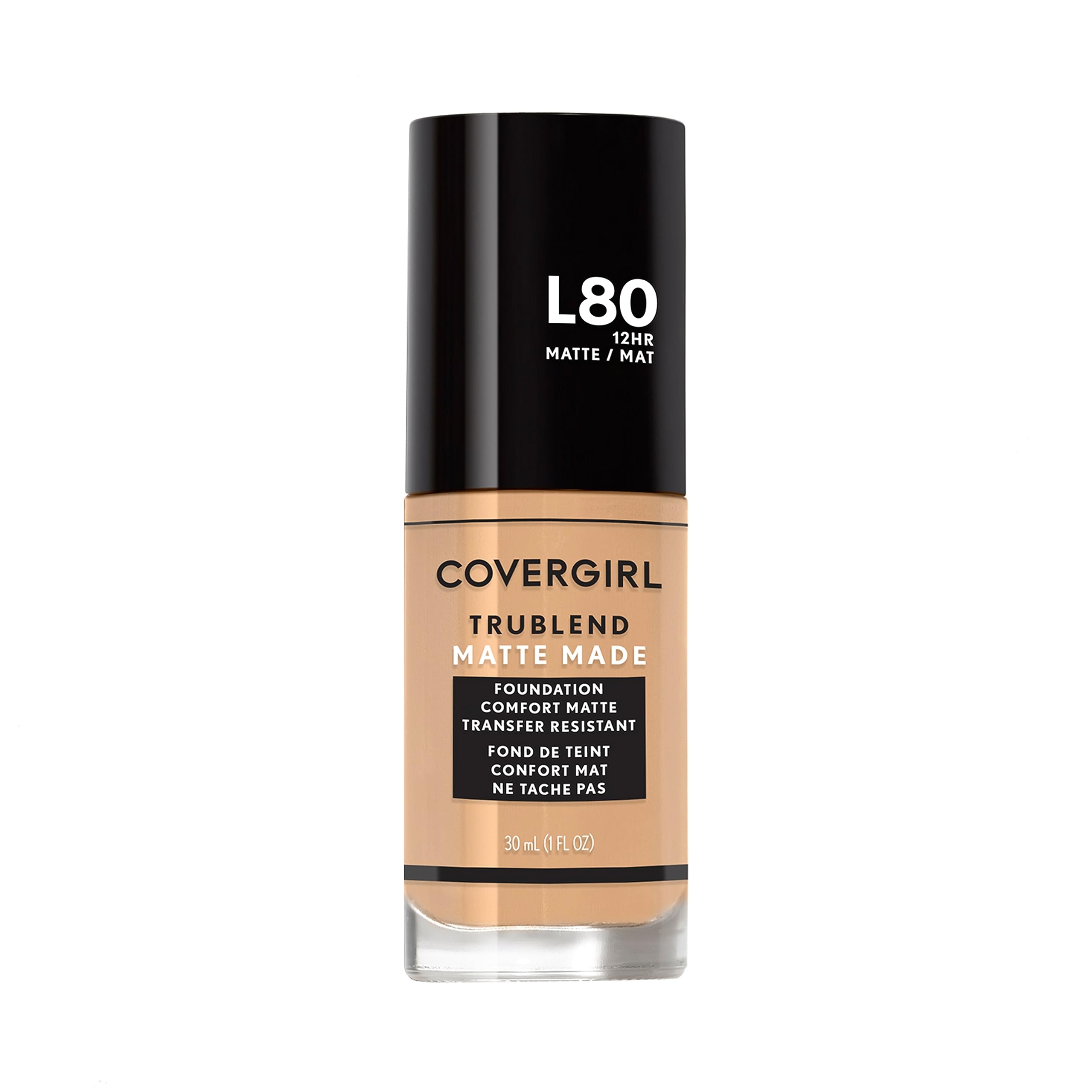 COVERGIRL front packaging showcasing foundation and shade label for easy selection