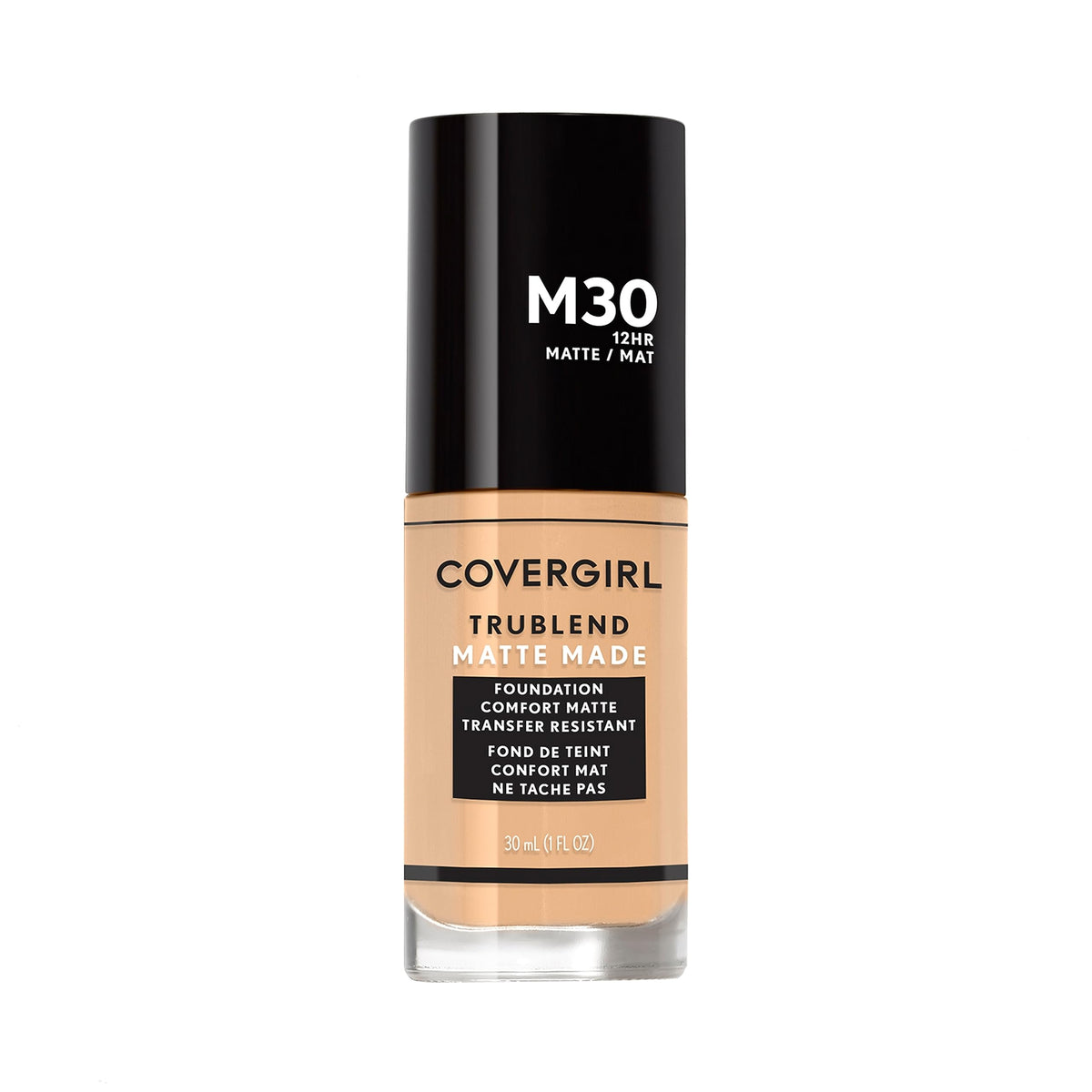 COVERGIRL bottle front view showing product and matte finish benefit