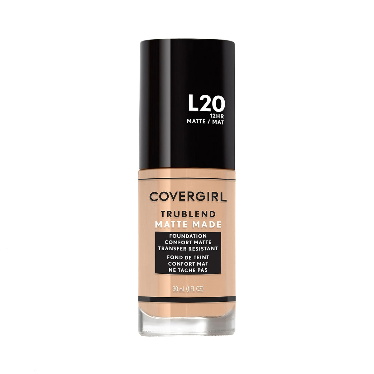 COVERGIRL front packaging showing product and shade, clear shade identification and appeal