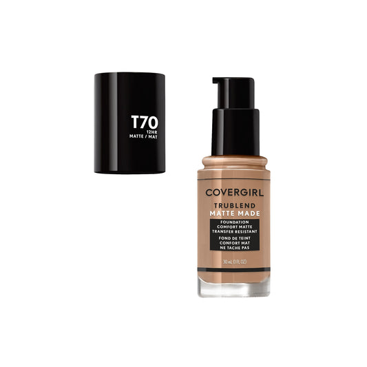 COVERGIRL pump and label detail highlighting easy dispensing benefit