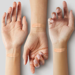 COVERGIRL arm swatches comparing True Ivory to nearby shades for color match