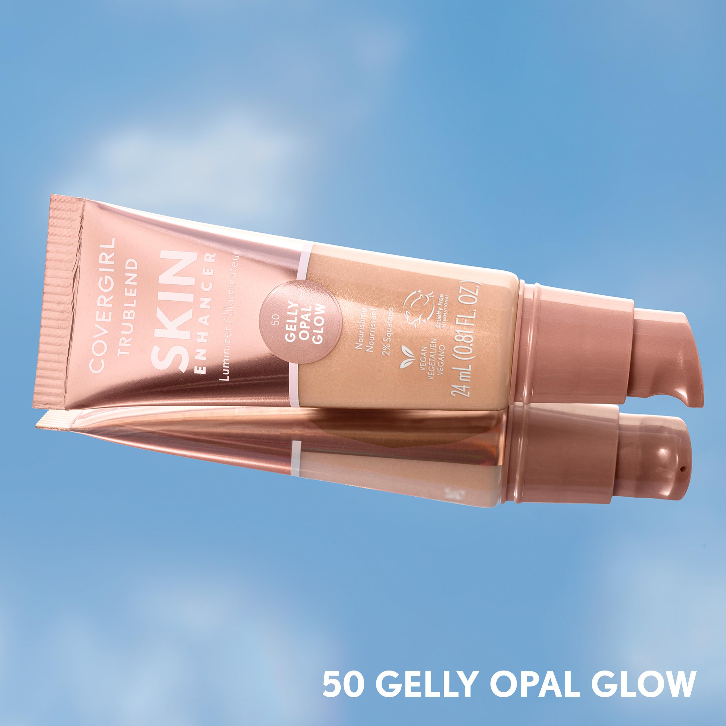 COVERGIRL TruBlend Opal Glow in a makeup bag lifestyle image indicating easy touch-ups on the go