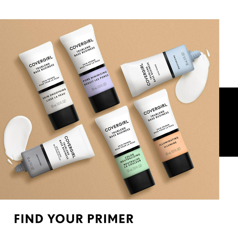 COVERGIRL applying primer to T-zone for oil control and smooth base