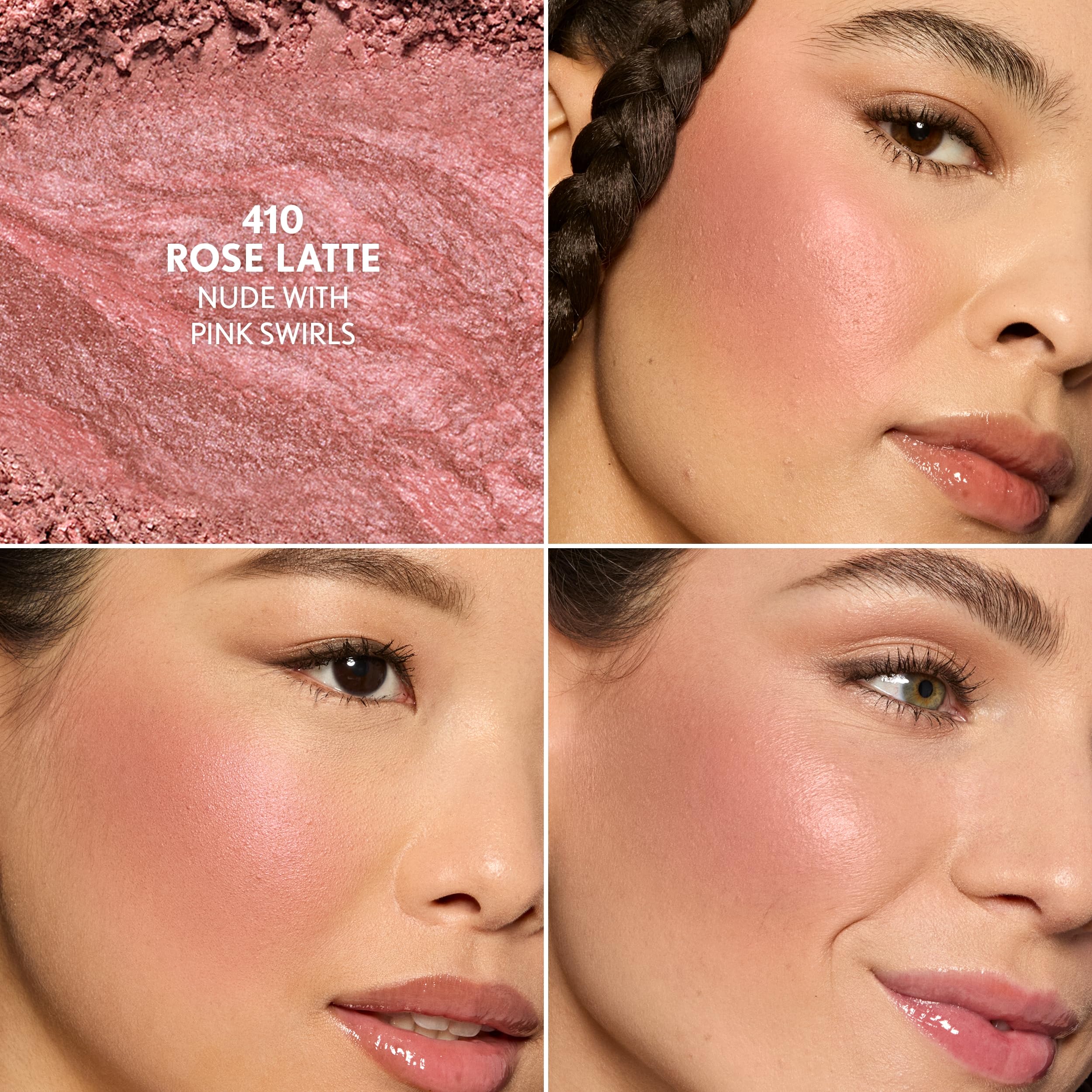 COVERGIRL TruBlend open pan with swirled Rose Latte tones for dimensional color