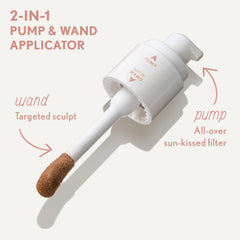 COVERGIRL texture close-up showing lightweight serum finish and glow