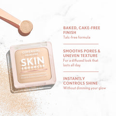 COVERGIRL compact next to coin showing size and portability benefit