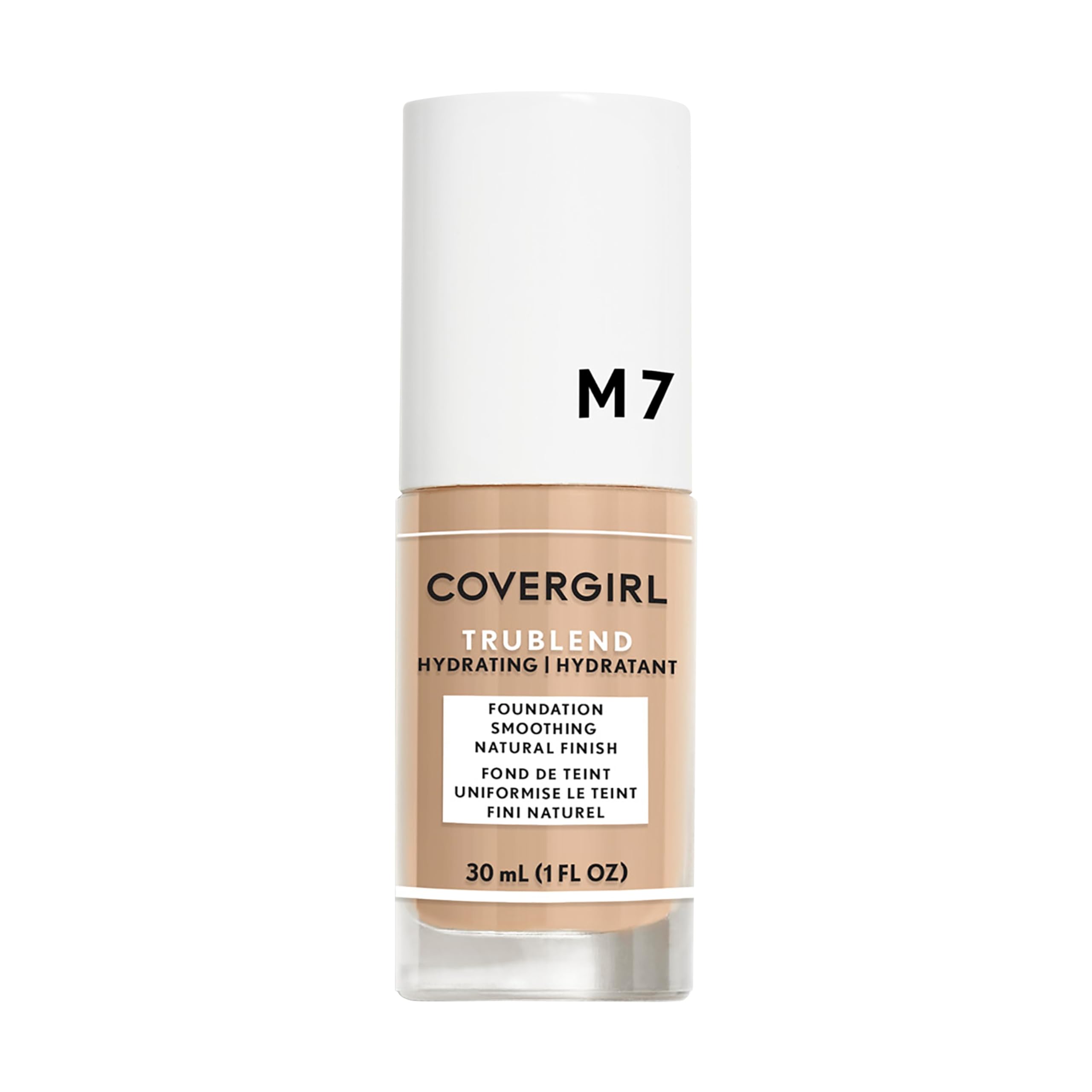 COVERGIRL truBlend front packaging showing shade and net weight benefit: clear identification