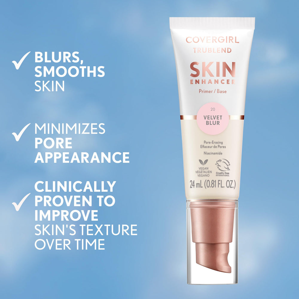 COVERGIRL TruBlend swatched on arm showing finish and hydration benefit for skin