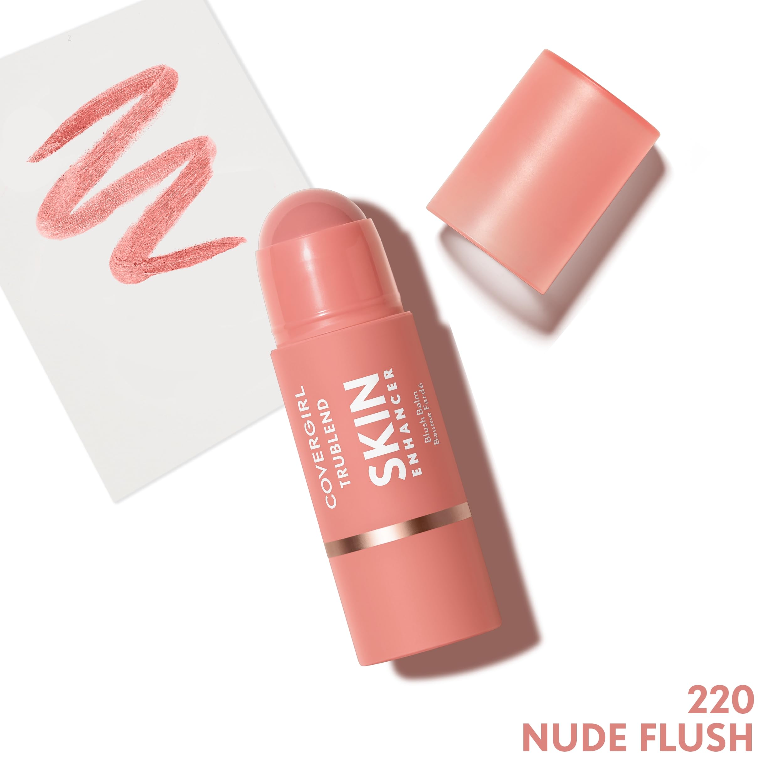 COVERGIRL balm tip close-up showing creamy texture that blends easily