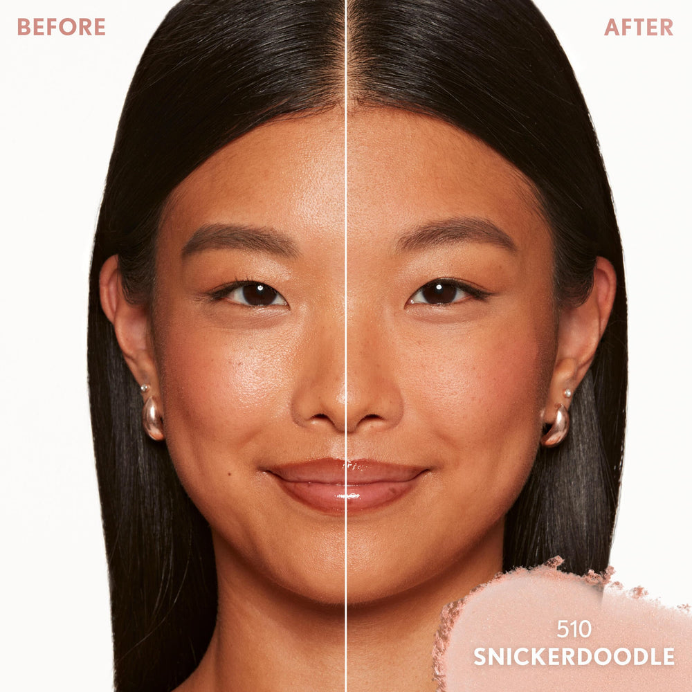 COVERGIRL TruBlend close-up texture reveals suede touch for seamless blending