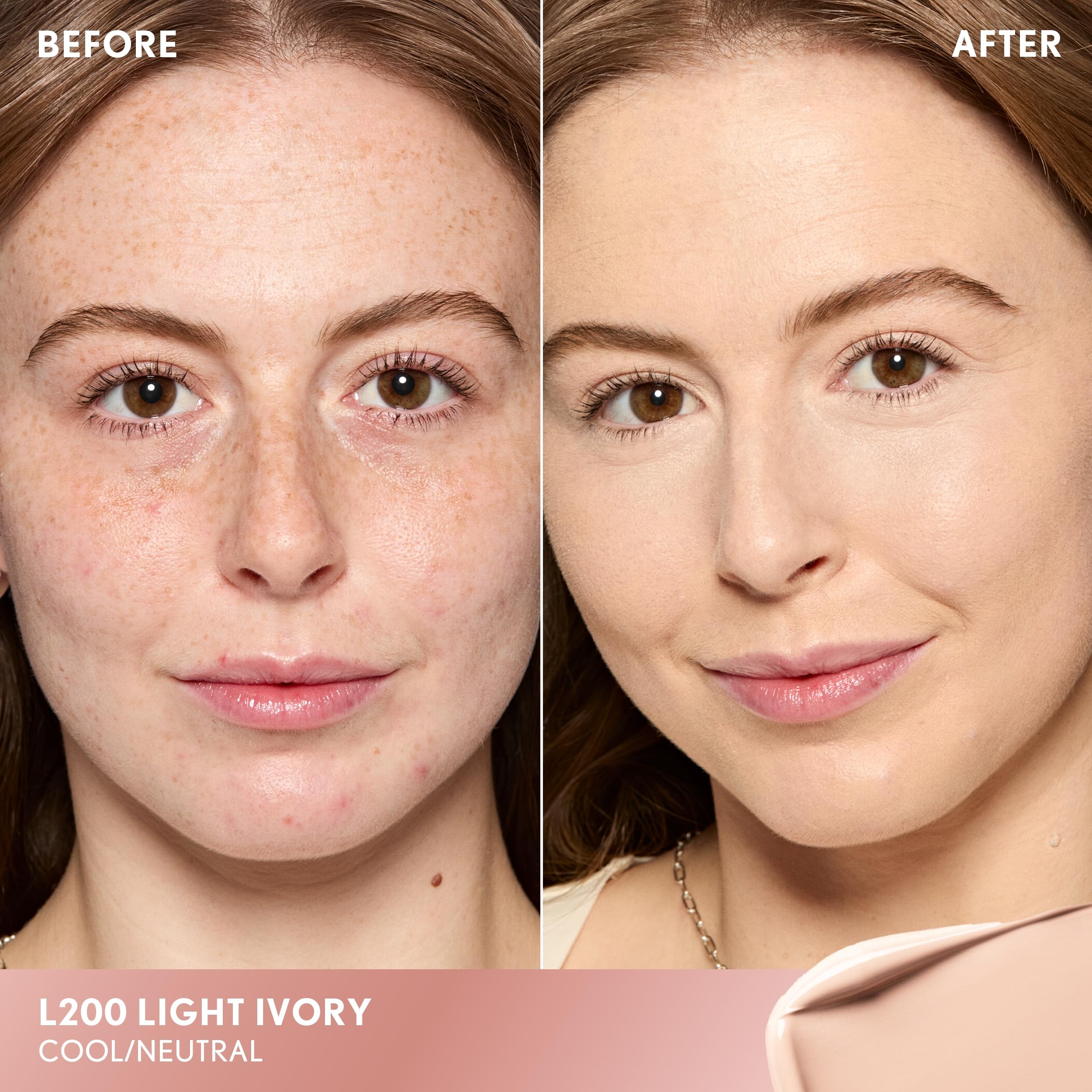 COVERGIRL TruBlend Undercover fluffy applicator close-up for precise placement and controlled coverage