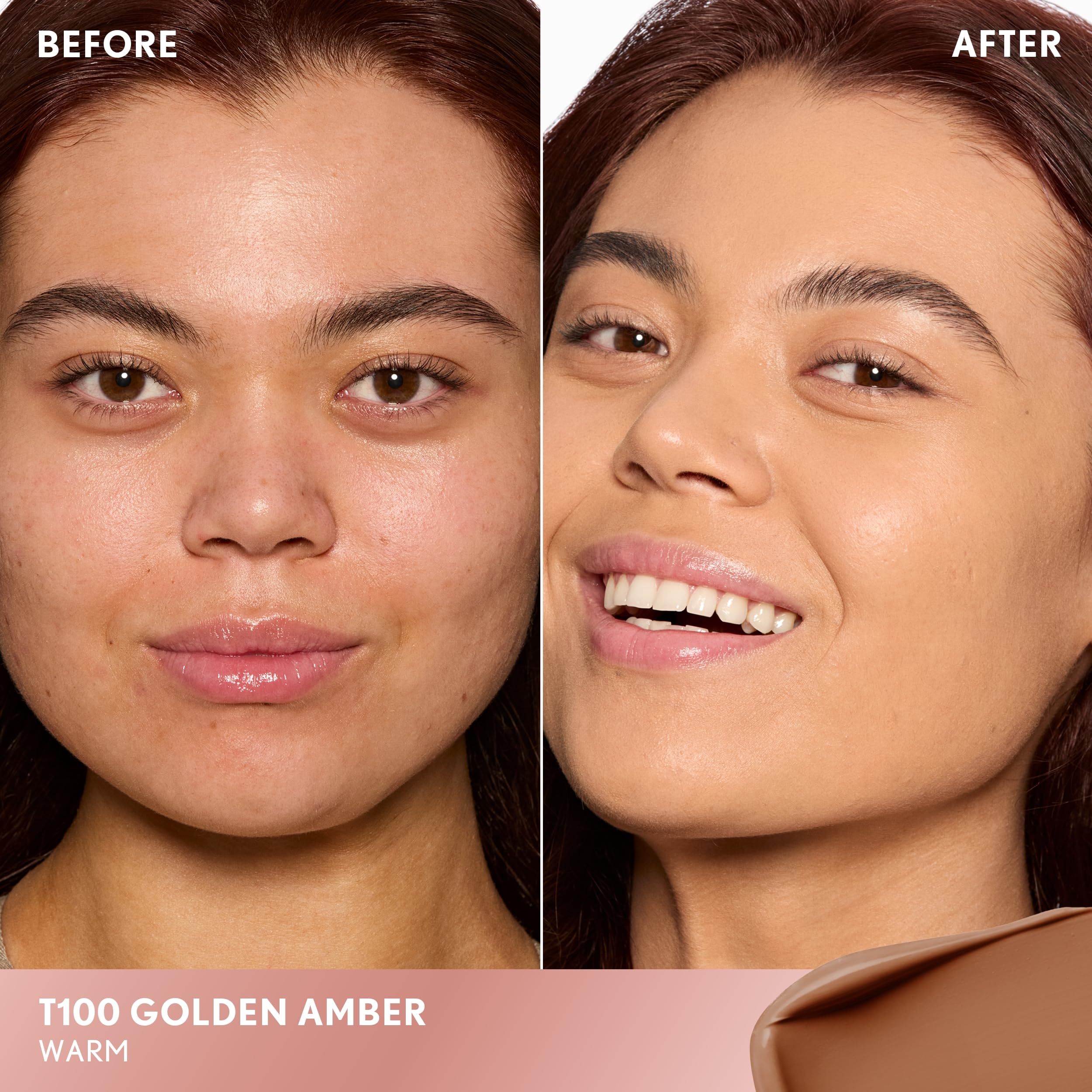 COVERGIRL large fluffy doe applicator demonstrating precise product placement benefit