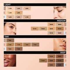 COVERGIRL row of swatches demonstrating shade match options