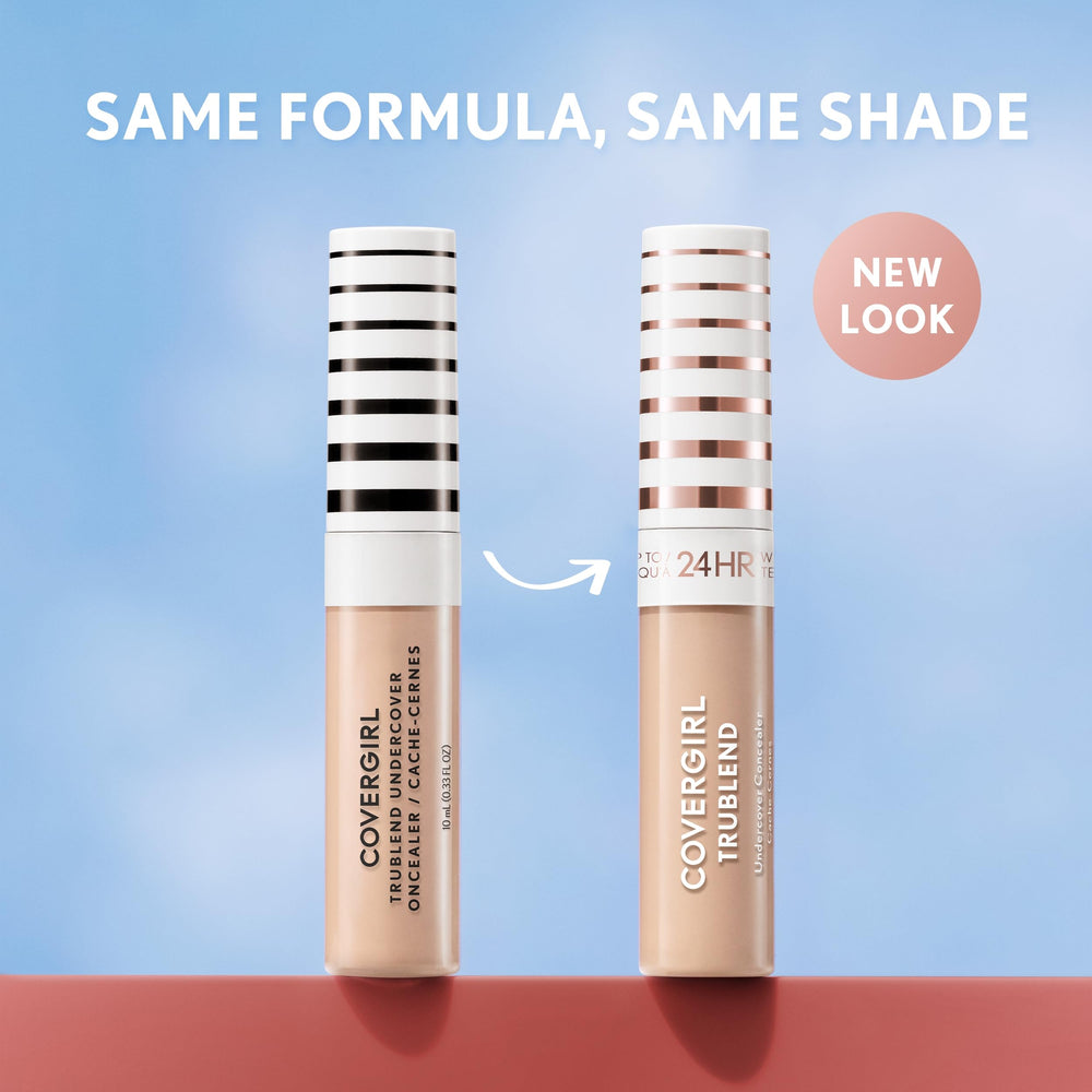 COVERGIRL creamy concealer texture swatch demonstrating blendability and matte finish