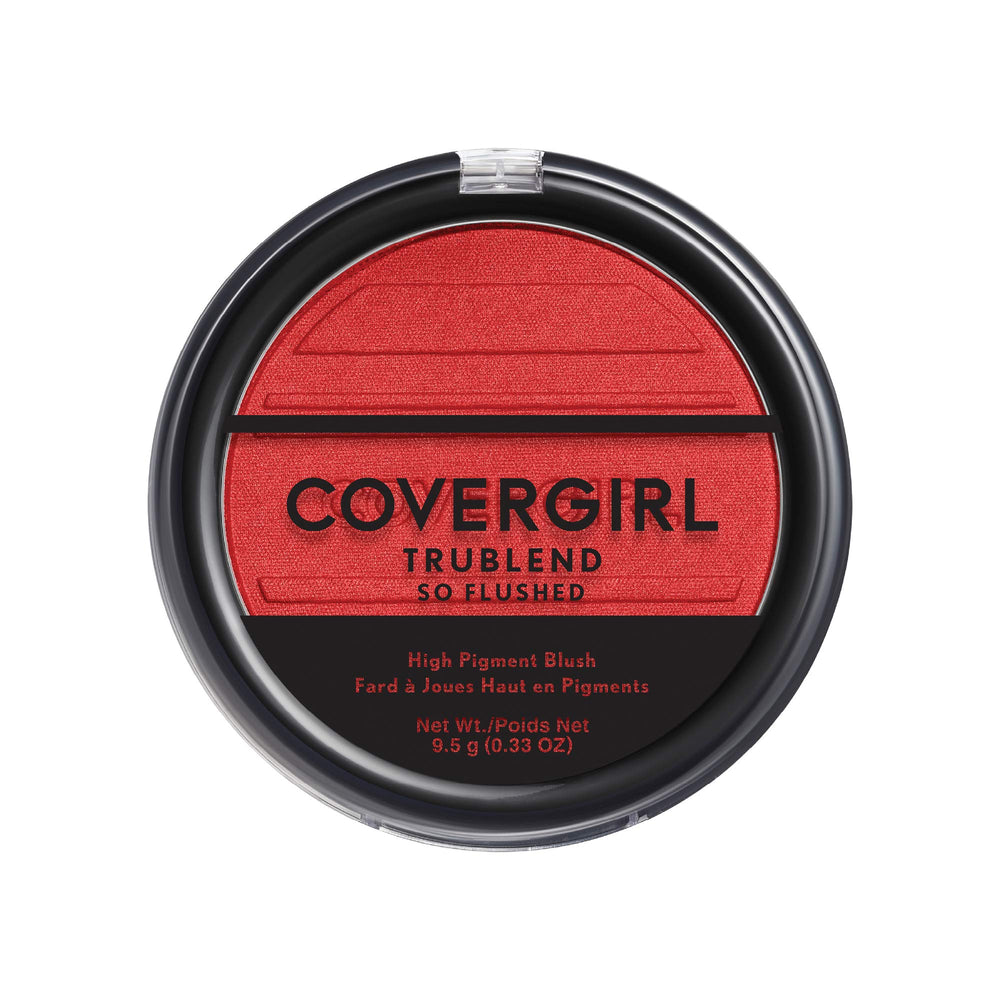 COVERGIRL compact front view highlighting bold packaging and portability